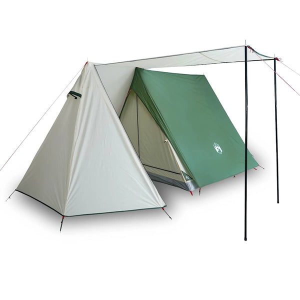 vidaXL 3-Person Camping Tent Green Waterproof