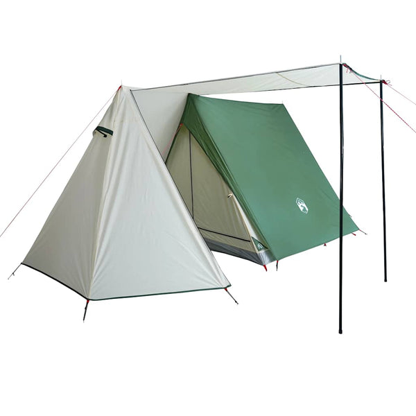 vidaXL 3-Person Camping Tent Green Waterproof