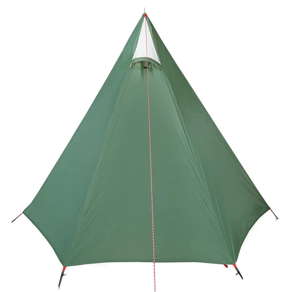 vidaXL 3-Person Camping Tent Green Waterproof