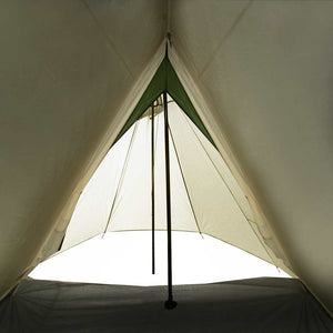 vidaXL 3-Person Camping Tent Green Waterproof