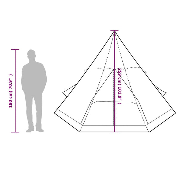 Wasserdichtes Tipi-Zelt für 4 Personen