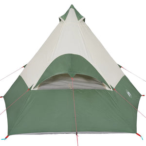 vidaXL Tipi Tent 7-Person Green Waterproof