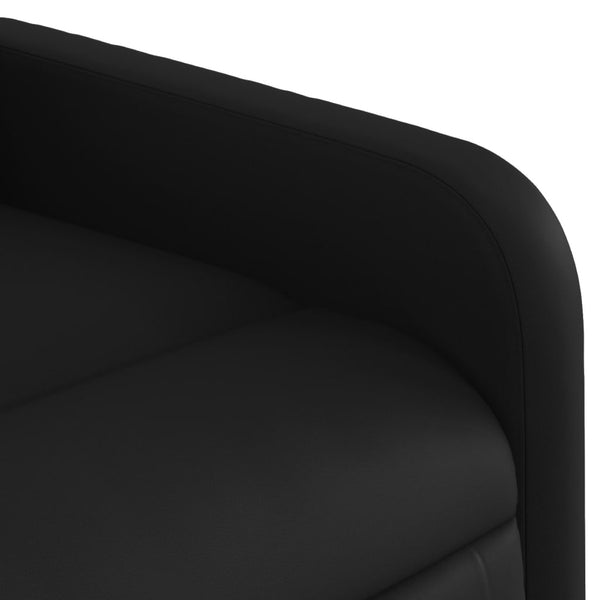 vidaXL Massage Recliner Black Faux Leather