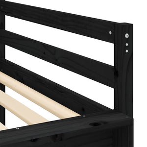 vidaXL Kids Loft Bed with Tower Pink 80x200 cm Solid Pine Wood