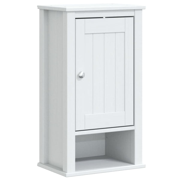 vidaXL 4-Piece Bathroom Furniture Set BERG White Solid Pine Wood