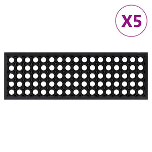 vidaXL Stair Treads 5 pcs. 25x75 cm Rubber