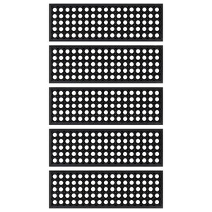 vidaXL Stair Treads 5 pcs. 25x75 cm Rubber
