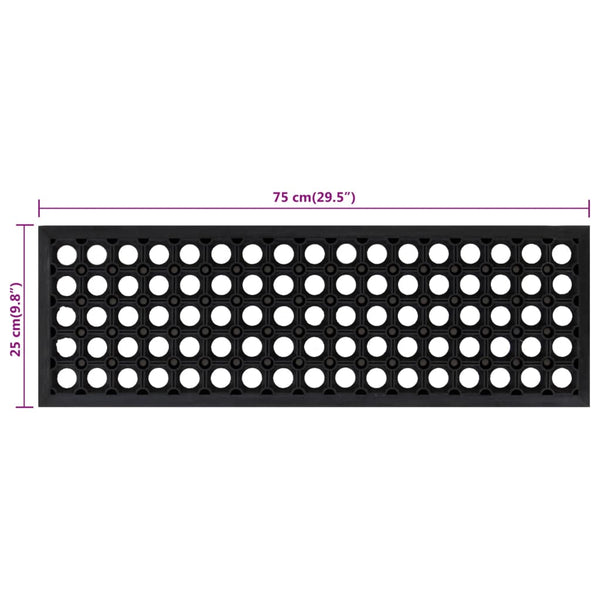 vidaXL Stair Treads 5 pcs. 25x75 cm Rubber