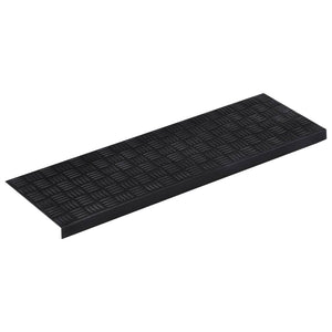 vidaXL Stair Mats 10 pcs 25x75 cm Rubber
