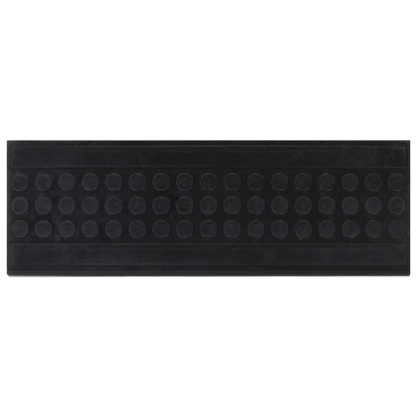 vidaXL Stair Mats 10 pcs 25x75 cm Rubber