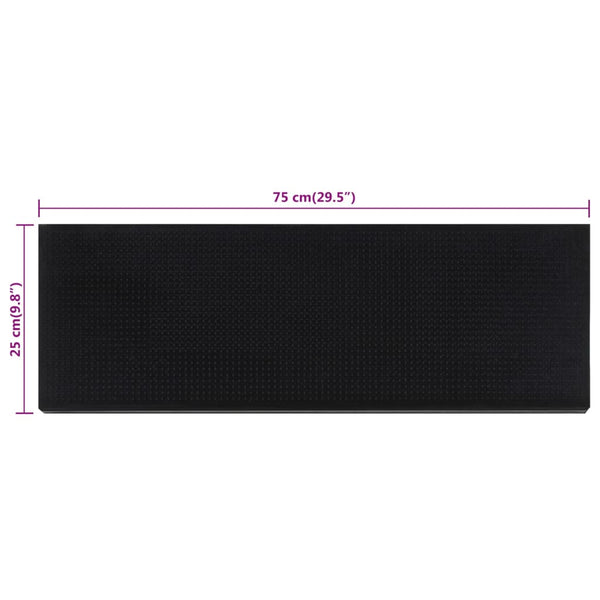 vidaXL Stair Mats 10 pcs 25x75 cm Rubber