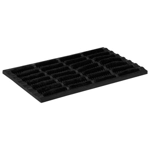 vidaXL Doormat Rectangular 40x60 cm Rubber and Coir
