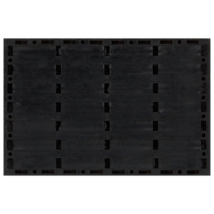 vidaXL Doormat Rectangular 40x60 cm Rubber and Coir