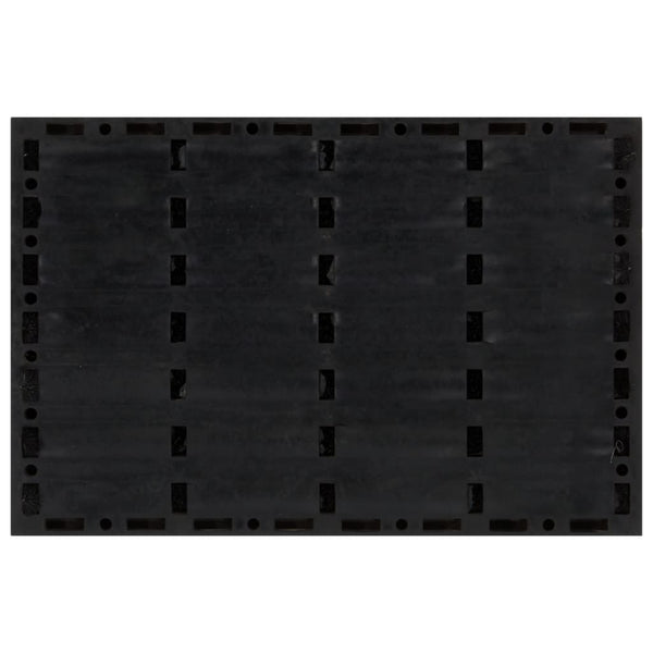 vidaXL Doormat Rectangular 40x60 cm Rubber and Coir