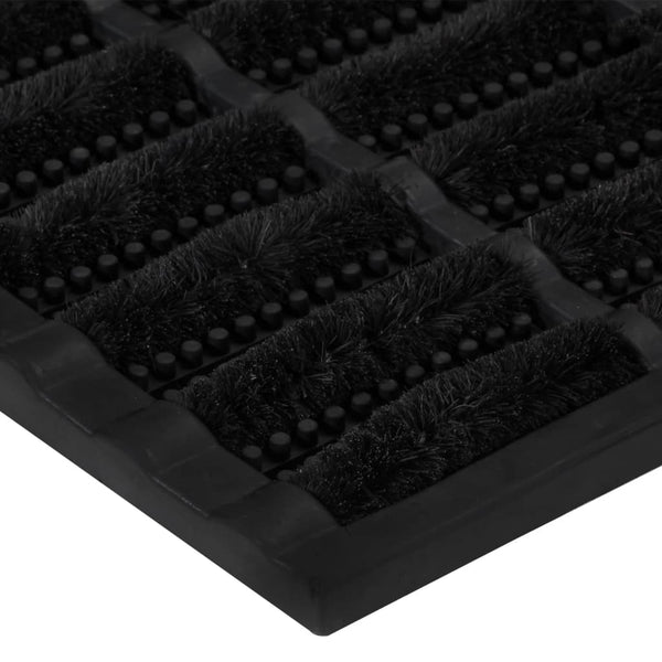 vidaXL Doormat Rectangular 40x60 cm Rubber and Coir