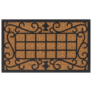 vidaXL Doormat Rectangular 45x75 cm Rubber and Coir