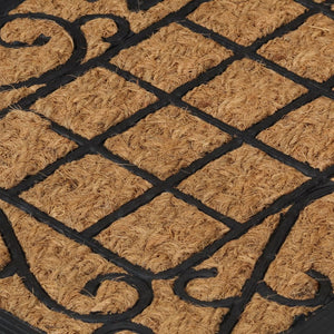 vidaXL Doormat Rectangular 45x75 cm Rubber and Coir
