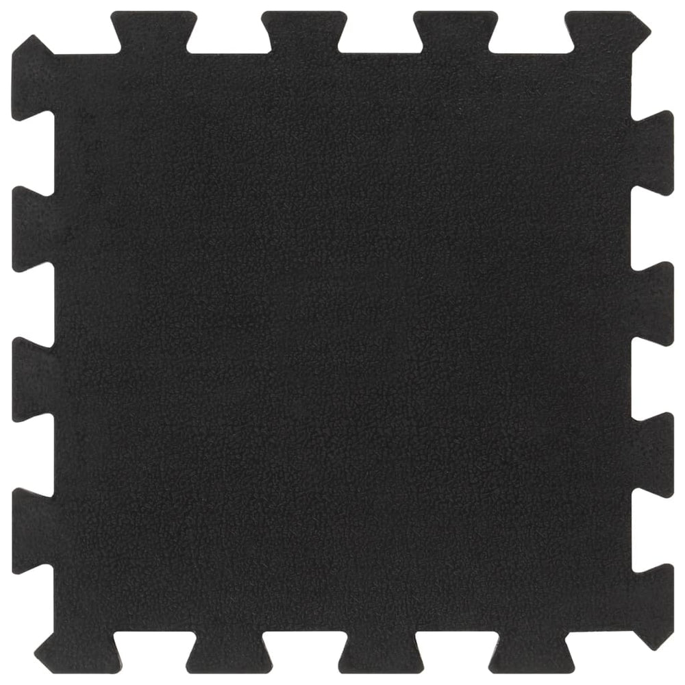 vidaXL Rubber Floor Tiles 9 pcs Black 16 mm 30x30 cm