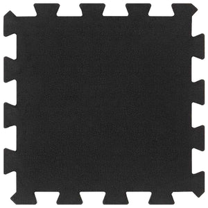 vidaXL Rubber Floor Tiles 16 pcs Black 16 mm 30x30 cm