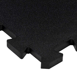 vidaXL Rubber Floor Tiles 16 pcs Black 16 mm 30x30 cm