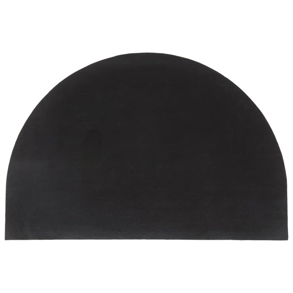 vidaXL Natural Half-Round Doormat 60x90 cm Coir Tufted