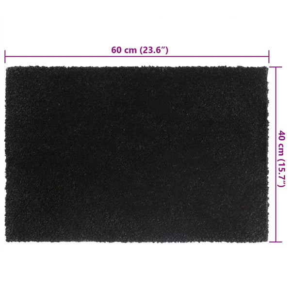 vidaXL Doormats 5 pcs. Black 40x60 cm Coir Tufted