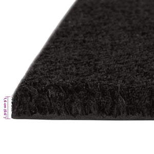 vidaXL Doormats 5 pcs. Black 40x60 cm Coir Tufted