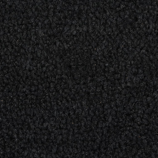 vidaXL Doormat Black Semi-circular 50x80 cm Coir Tufted