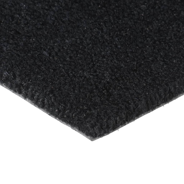 vidaXL Doormat Black 90x150 cm Coir Tufted