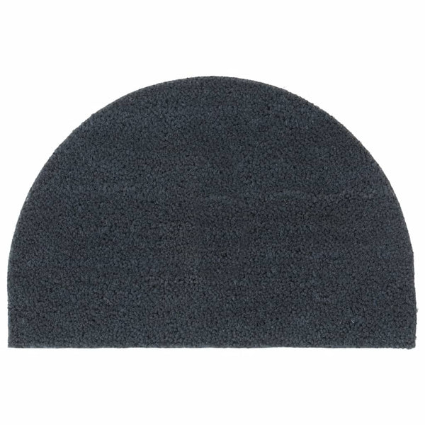 vidaXL Door Mat Dark Gray Half-Round 40x60 cm Coir Tufted