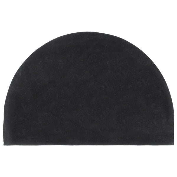 vidaXL Door Mat Dark Gray Half-Round 40x60 cm Coir Tufted