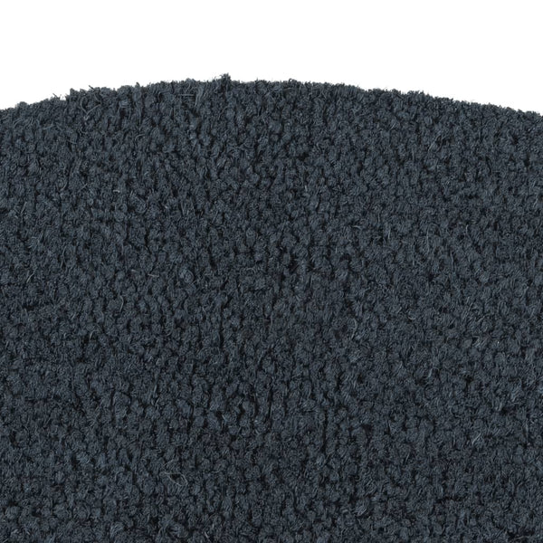 vidaXL Door Mat Dark Gray Half-Round 40x60 cm Coir Tufted