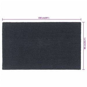 vidaXL Doormat Dark Grey 90x150 cm Coir Tufted