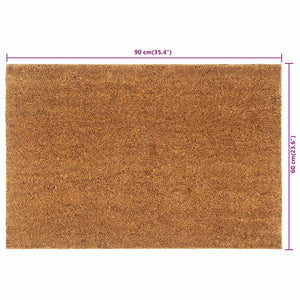 vidaXL Doormat Natural 60x90 cm Coir Tufted
