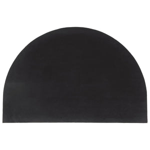 vidaXL Natural Half-Round Doormat 60x90 cm Coir Tufted