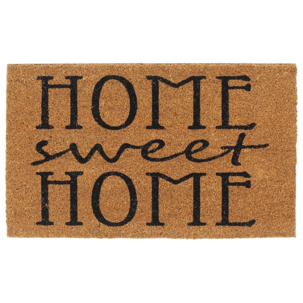vidaXL Coir Doormat Natural 45x75 cm Tufted