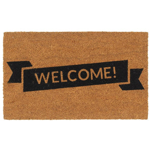 vidaXL Coir Doormat Natural 45x75 cm Tufted