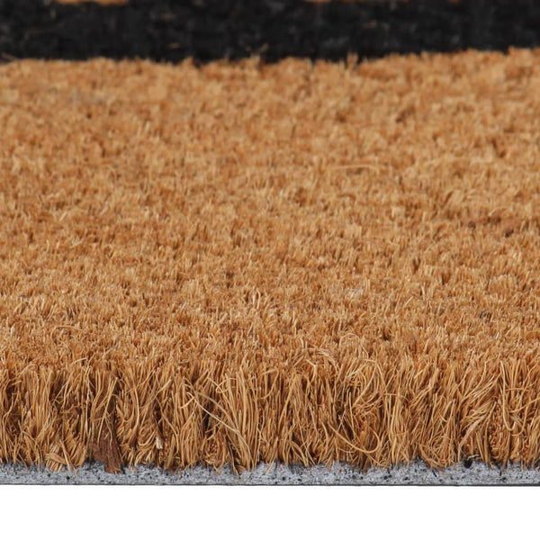 vidaXL Coir Doormat Natural 45x75 cm Tufted