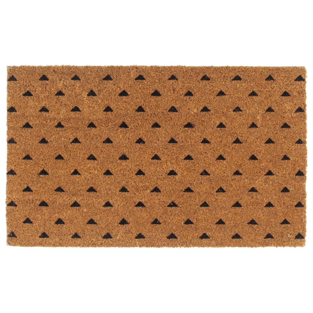 vidaXL Coir Doormat Natural 45x75 cm Tufted