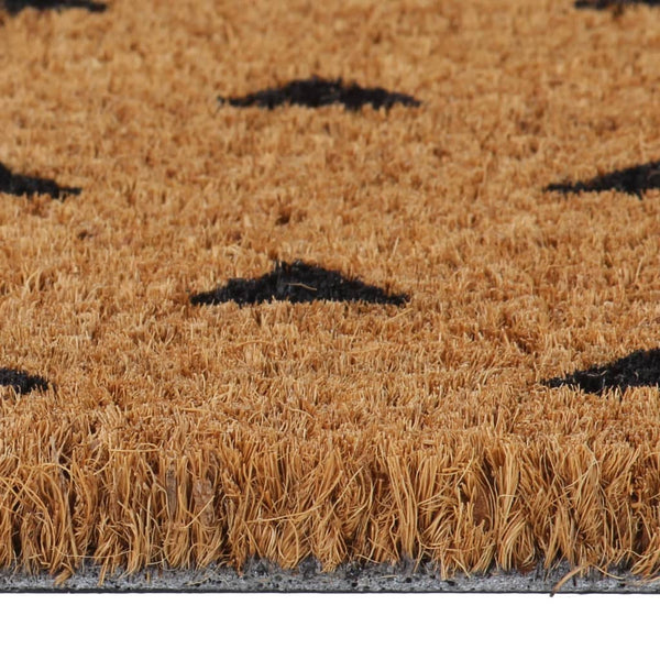 vidaXL Coir Doormat Natural 45x75 cm Tufted