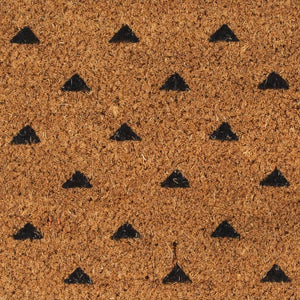 vidaXL Coir Doormat Natural 45x75 cm Tufted