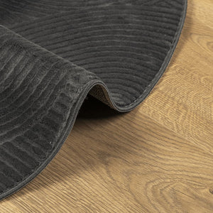 Anthrazit Teppich IZA, Ø 120 cm