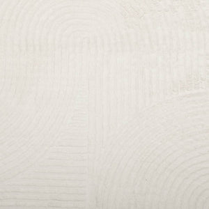 Creme Teppich IZA Kurzflor Ø 80cm