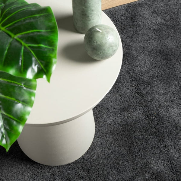 Anthrazit Teppich OVIEDO Kurzflor 80x250 cm