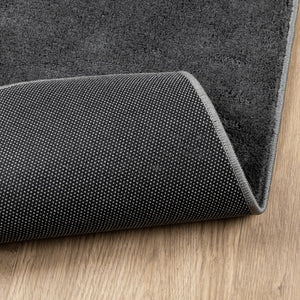 Anthrazit Teppich Kurzflor 200x200 cm