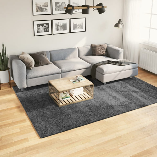 Anthrazit Teppich Kurzflor 200x280 cm