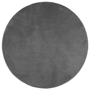Anthrazit Teppich Kurzflor Ø 200 cm