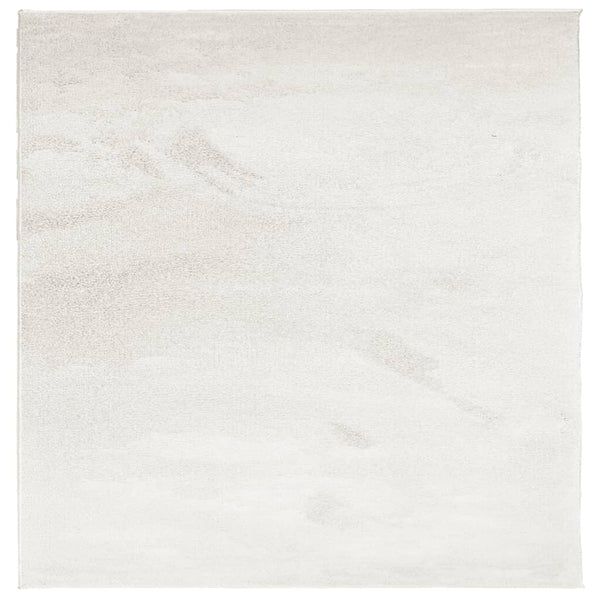 Beiger Kurzflor Teppich OVIEDO 120x120 cm