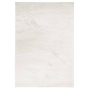 Beiger Kurzflor Teppich OVIEDO 120x170 cm