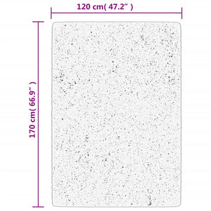Beiger Kurzflor Teppich OVIEDO 120x170 cm